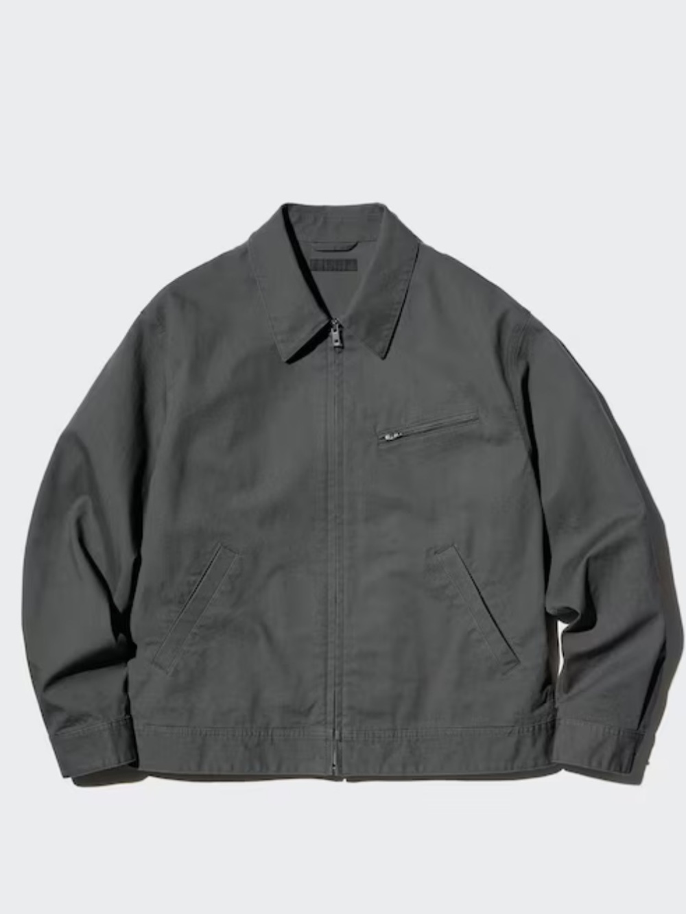 Uniqlo - Men's Charcoal Zip-Up Blouson